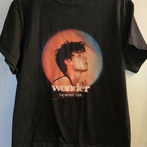 SHAWN MENDES Wonder The World Tour Black Graphic Men's T‑Shirt